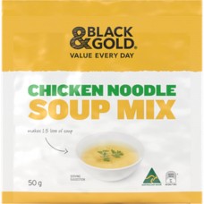 BLACK & GOLD CHICKEN NOODLE SOUP 50GM Pack Size: 18