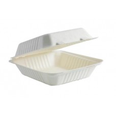 BIOPAK LUNCH BOX 17.78X20.32X7.62CM 100S Pack Size: 2