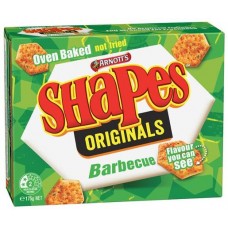 ARNOTTS ORIGINAL BBQ SNACKS SHAPES 175GM Pack Size: 24