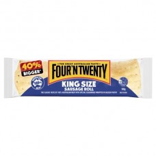 FOUR N TWENTY SAUSAGE ROLL KING SIZE 180G Pack Size: 24