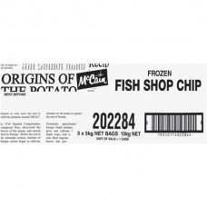 MCCAIN FISH SHOP CHIPS 5KG Pack Size: 3