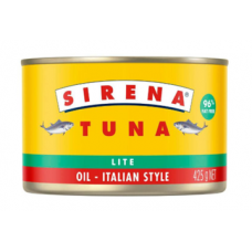 SIRENA TUNA IN OIL ITALIAN STYLE LITE 425GM Pack Size: 12
