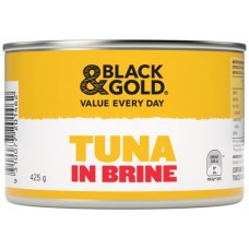 BLACK & GOLD TUNA CHUNKS IN BRINE 425GM