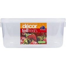 DECOR CONTAINER OBLONG 1L Pack Size: 6