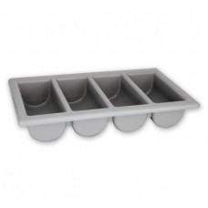 TRENTON 4 COMPARTMENT CUTLERY BOX GREY 45045GY 1EA Pack Size: 10