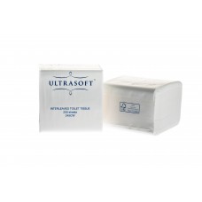 ULTRASOFT INTERLEAVED 2PLY TOILET TISSUE 250S pack size: 36 ULTRASOFT INTERLEAVED 2PLY TOILET TISSUE 250S pack size: 36