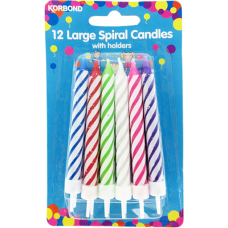 KORBOND BIRTHDAY CANDLES SET  Pack Size: 6