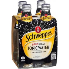 SCHWEPPES DIET TONIC 4 PACK 300ML Pack Size: 6