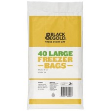 BLACK & GOLD FREEZER BAGS LARGE 40S Pack Size: 24