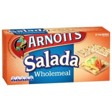 ARNOTTS CRACKERS SALADA WITH WHOLEMEAL 250GM Pack Size: 18