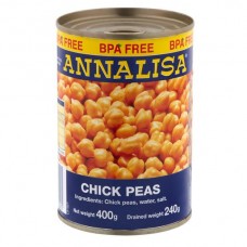 ANNALISA CHICK PEAS 400GM Pack Size: 12 ANNALISA CHICK PEAS 400GM Pack Size: 12