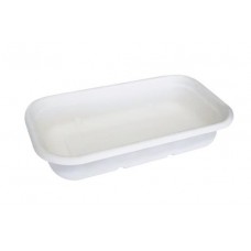 BIOPAK LUNCH BOX BASE WHITE 1000ML 50S Pack Size: 10
