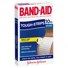 BANDAID EXTRA LARGE TOUGH STRIPS BANDAID 10'S Pack Size: 6 BANDAID EXTRA LARGE TOUGH STRIPS BANDAID 10'S Pack Size: 6