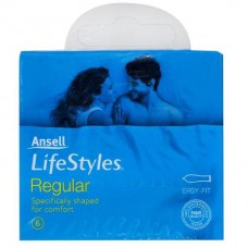 ANSELL CONDOM LIFESTYLES REGULAR 6S Pack Size: 12 ANSELL CONDOM LIFESTYLES REGULAR 6S Pack Size: 12