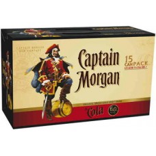 CAPTAIN MORGAN & COLA CANS 6% Pack Size:30 CAPTAIN MORGAN & COLA CANS 6% Pack Size:30