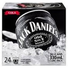 J/DANIELS & COLA CANS CUBE 330ML Pack Size:24 Pack Size:24 J/DANIELS & COLA CANS CUBE 330ML Pack Size:24 Pack Size:24
