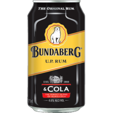 BUNDY UP & COLA 4.6% CAN 375ML Pack Size:24 Pack Size:24 BUNDY UP & COLA 4.6% CAN 375ML Pack Size:24 Pack Size:24