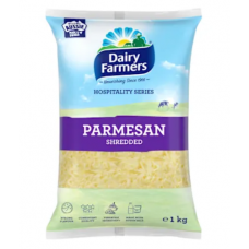 DAIRY FARMERS SHREDDED PARMESAN CHEESE 1KG Pack Size: 6