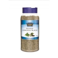 TRUMPS CRACKED BLACK PEPPER CANISTER 500GM Pack Size: 6