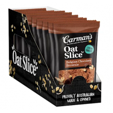 CARMANS BELGIAN CHOCOLATE BROWNIE SNACK OAT SLICE 70GM Pack Size: 12