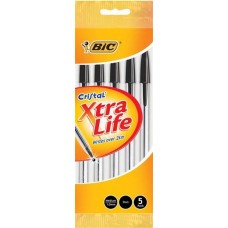 BIC CRISTAL PEN BLACK POUCH 5PK Pack Size: 12