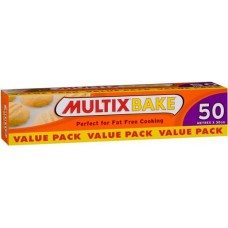 MULTIX BAKE PAPER VALUE PACK 50M Pack Size: 8 MULTIX BAKE PAPER VALUE PACK 50M Pack Size: 8