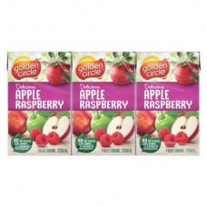 GOLDEN CIRCLE APPLE & RASPBERRY FRUIT DRINK 6X250ML Pack Size: 4