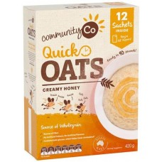 COMM CO QUICK OATS  HONEY SACHET X 12 420GM Pack Size: 6