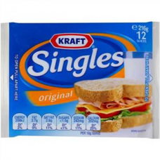 KRAFT CHEESE SINGLES ORIGINAL 216GM Pack Size: 24