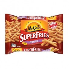 MCCAIN CRINKLE CUT SUPERFRIES 900GM pack size: 12