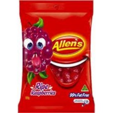 ALLENS RIPE RASPBERRIES 190GM pack size:12