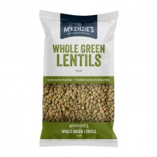 MCKENZIES WHOLE GREEN LENTILS 375GM Pack Size: 6