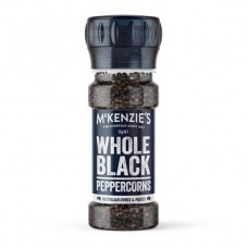 MCKENZIES WHOLE BLACK PEPPERCORN GRINDER 55GM Pack Size: 6