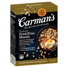 CARMANS ORIGINAL MUESLI FRUIT FREE TOASTED 500GM pack size: 6