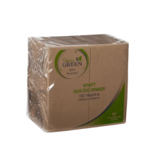Caprice Green Quilted Dinner Napkins GT Fold Pack size: 1000 Caprice Green Quilted Dinner Napkins GT Fold Pack size: 1000