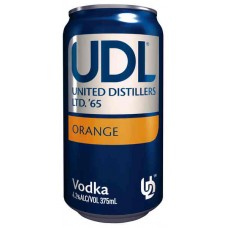 UDL VDK ORANGE 4% CAN 375ML Pack Size:24 Pack Size:24