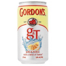 GORDONS GIN&TNC CAN 4.5% 375ML Pack Size:24 Pack Size:24 GORDONS GIN&TNC CAN 4.5% 375ML Pack Size:24 Pack Size:24
