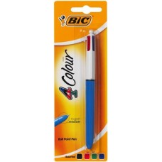 BIC 4 COLOURS PEN BLISTER PACK 1EA Pack Size: 12