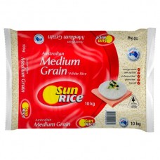 SUNRICE MEDIUM GRAIN WHITE RICE 10KG Pack Size: 1