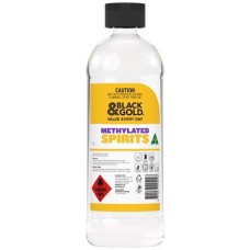 BLACK & GOLD METHYLATED SPIRITS 1L Pack Size: 12 BLACK & GOLD METHYLATED SPIRITS 1L Pack Size: 12