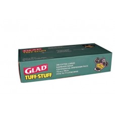 GLAD TUFF STUFF EXTRA GARBAGE BAG LARGE 200S Pack Size: 1