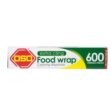 OSO FOODWRAP EXTRA CLING 45MM X 6M 600M Pack Size: 6 OSO FOODWRAP EXTRA CLING 45MM X 6M 600M Pack Size: 6