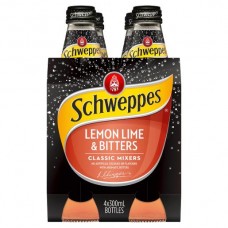 SCHWEPPES LEMON LIME AND BITTERS 4 PACK 300ML Pack Size: 6