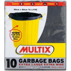 MULTIX EXTRA LARGE BINLINER 75LT 10S Pack Size: 12