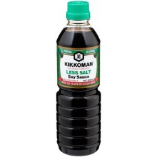 KIKKOMAN LOW SALT SOY SAUCE 600ML Pack Size: 6