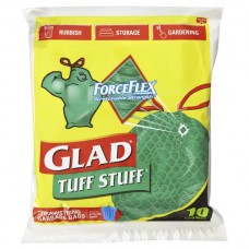 GLAD TUFF STUFF FORCEFLEX DRAWSTRING GARBAGE BAG 10S Pack Size: 12