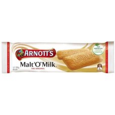 ARNOTTS BISCUITS MALT-O-MILK 250GM Pack Size: 20