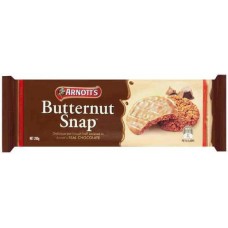 ARNOTTS BISCUITS CHOCOLATE BUTTERNUT SNAPS 200GM Pack Size: 16