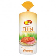SUNRICE ORIGINAL THIN RICE CAKES 150GM Pack Size: 6