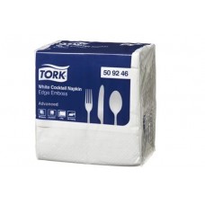 TORK ADVANCE WHITE COCKTAIL NAPKINS 2PLY 100S Pack Size: 20 TORK ADVANCE WHITE COCKTAIL NAPKINS 2PLY 100S Pack Size: 20